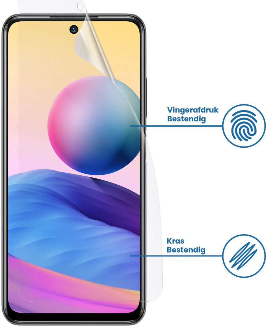 Xiaomi Redmi Note 10 5G Display Folie Screenprotector afbeelding 2