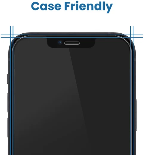 iPhone 12 Pro Max Tempered Glass Case Friendly Screenprotector afbeelding 3