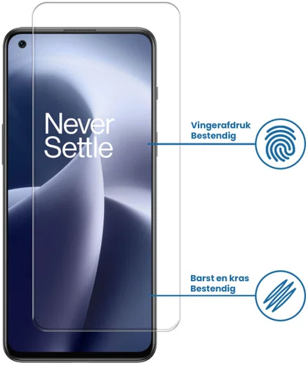 OnePlus Nord CE 2 / 2T Tempered Glass Screenprotector afbeelding 2