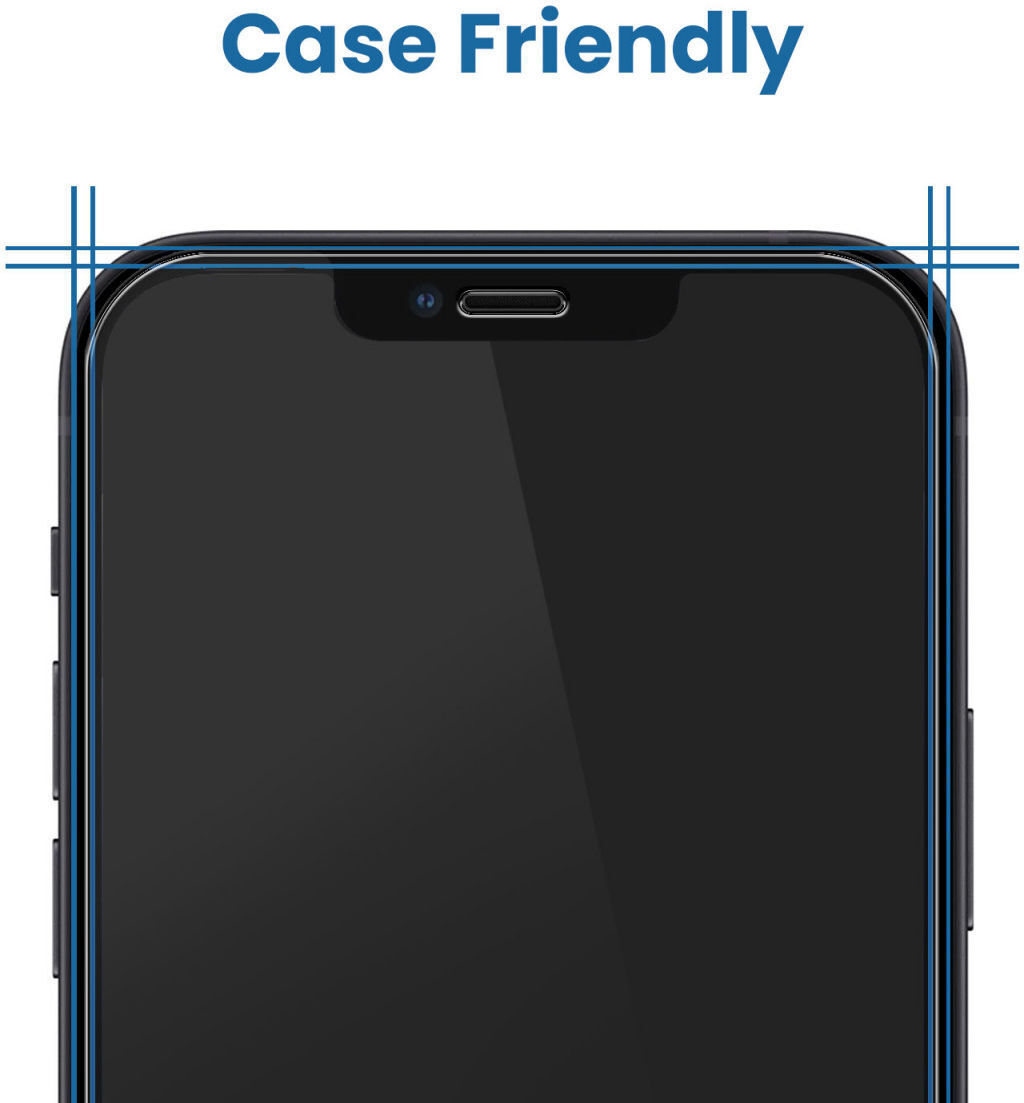 Xiaomi Mi 11 Lite 4G Tempered Glass Case Friendly Screenprotector afbeelding 3