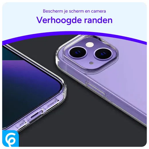 Apple iPhone 14 Hoesje Dun TPU Back Cover Transparant afbeelding 3