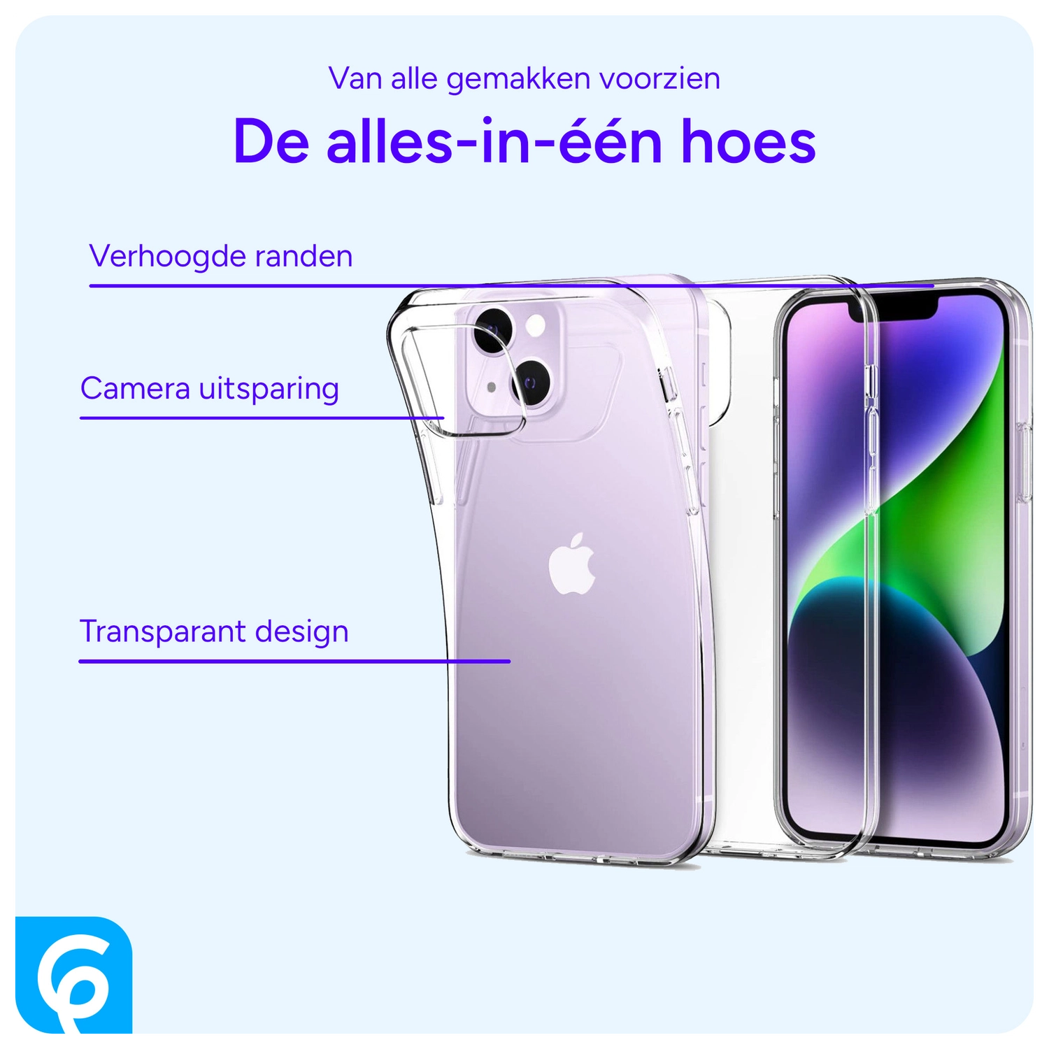 Apple iPhone 14 Hoesje Dun TPU Back Cover Transparant afbeelding 5