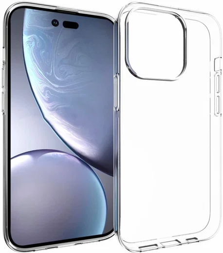Apple iPhone 14 Pro Hoesje Dun TPU Back Cover Transparant afbeelding 8