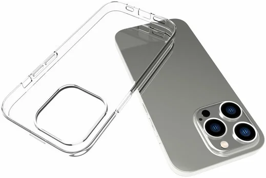 Apple iPhone 14 Pro Hoesje Dun TPU Back Cover Transparant afbeelding 4