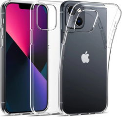 Apple iPhone 14 Plus Hoesje Dun TPU Back Cover Transparant afbeelding