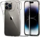 Apple iPhone 14 Pro Max Hoesje Dun TPU Back Cover Transparant afbeelding 2