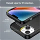 Apple iPhone 14 Hoesje Geborsteld TPU Flexibele Back Cover Zwart afbeelding 7