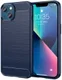 Apple iPhone 14 Hoesje Geborsteld TPU Flexibele Back Cover Blauw afbeelding 1