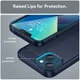 Apple iPhone 14 Hoesje Geborsteld TPU Flexibele Back Cover Blauw afbeelding 5