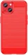 Apple iPhone 14 Hoesje Geborsteld TPU Flexibele Back Cover Rood afbeelding 2