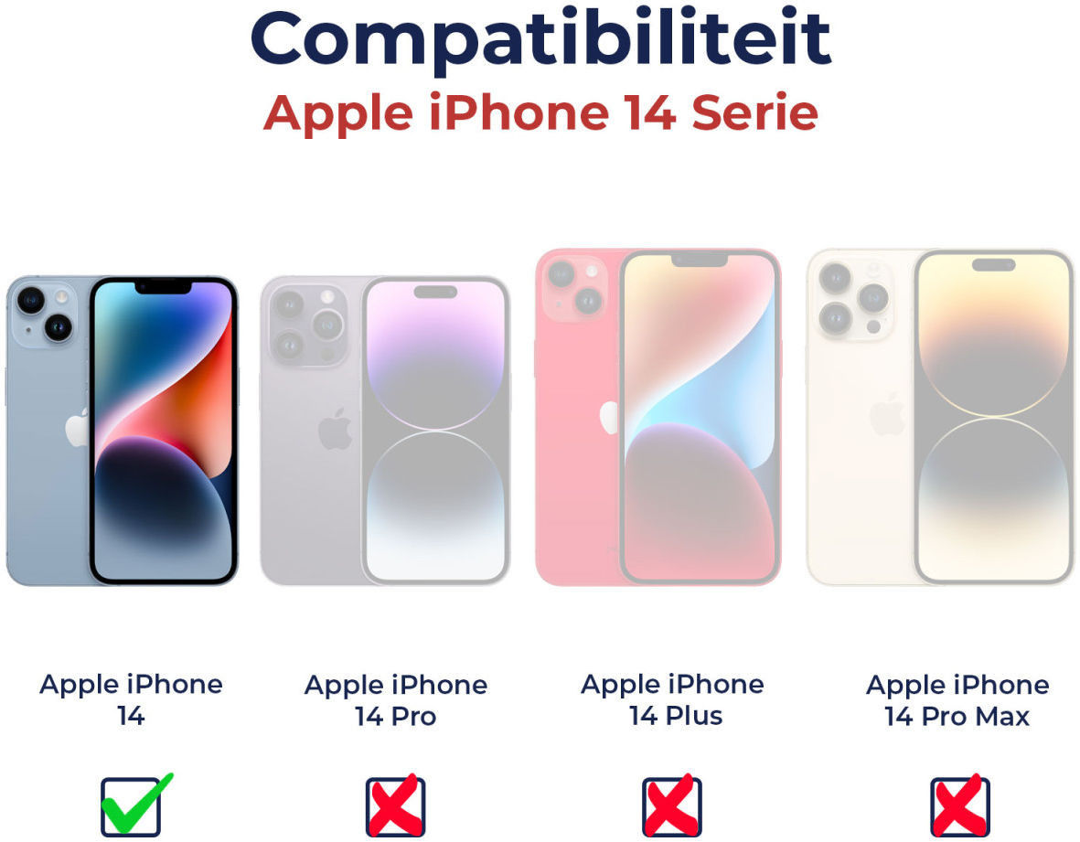 Apple iPhone 14 Hoesje Geborsteld TPU Flexibele Back Cover Rood afbeelding 8