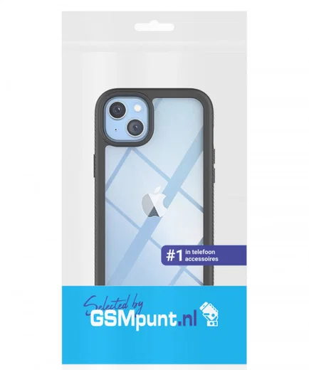 Apple iPhone 14 Hoesje Full Protect 360° Cover Hybride Blauw afbeelding 10