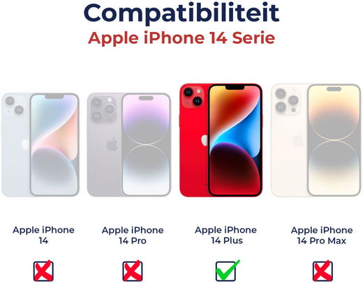 Apple iPhone 14 Plus Hoesje Full Protect 360° Cover Hybride Zwart afbeelding 9