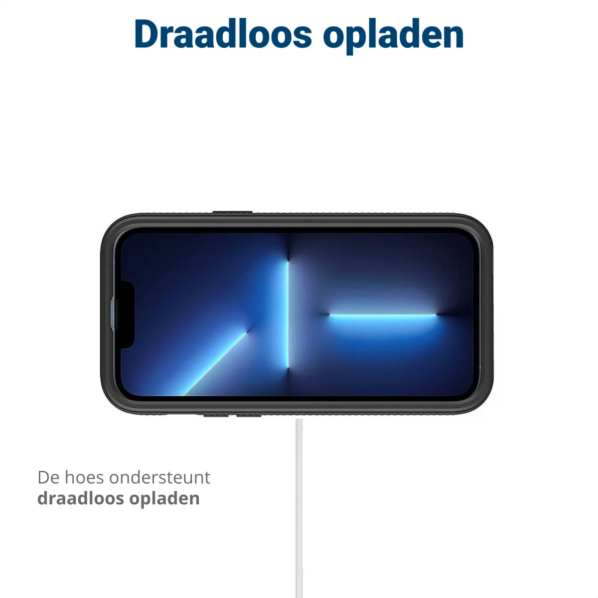 Apple iPhone 14 Plus Hoesje Full Protect 360° Cover Hybride Zwart afbeelding 6