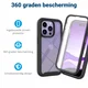 Apple iPhone 14 Pro Max Hoesje Full Protect 360° Cover Hybride Zwart afbeelding 5