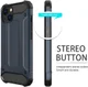 Apple iPhone 14 Hoesje Shock Proof Hybride Back Cover Zwart afbeelding 3
