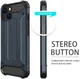 Apple iPhone 14 Hoesje Shock Proof Hybride Back Cover Blauw afbeelding 4
