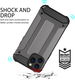 Apple iPhone 14 Pro Hoesje Shock Proof Hybride Back Cover Zwart afbeelding 2