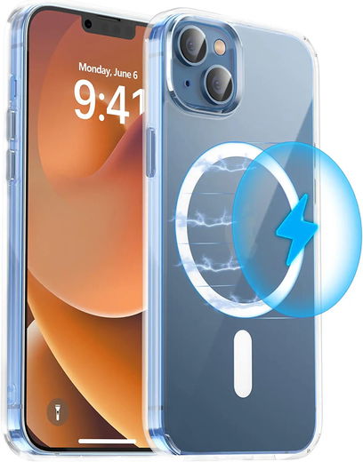 Apple iPhone 14 Hoesje voor MagSafe Dun TPU Back Cover Transparant afbeelding 10