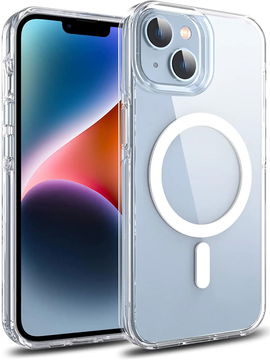 Apple iPhone 14 Hoesje voor MagSafe Dun TPU Back Cover Transparant