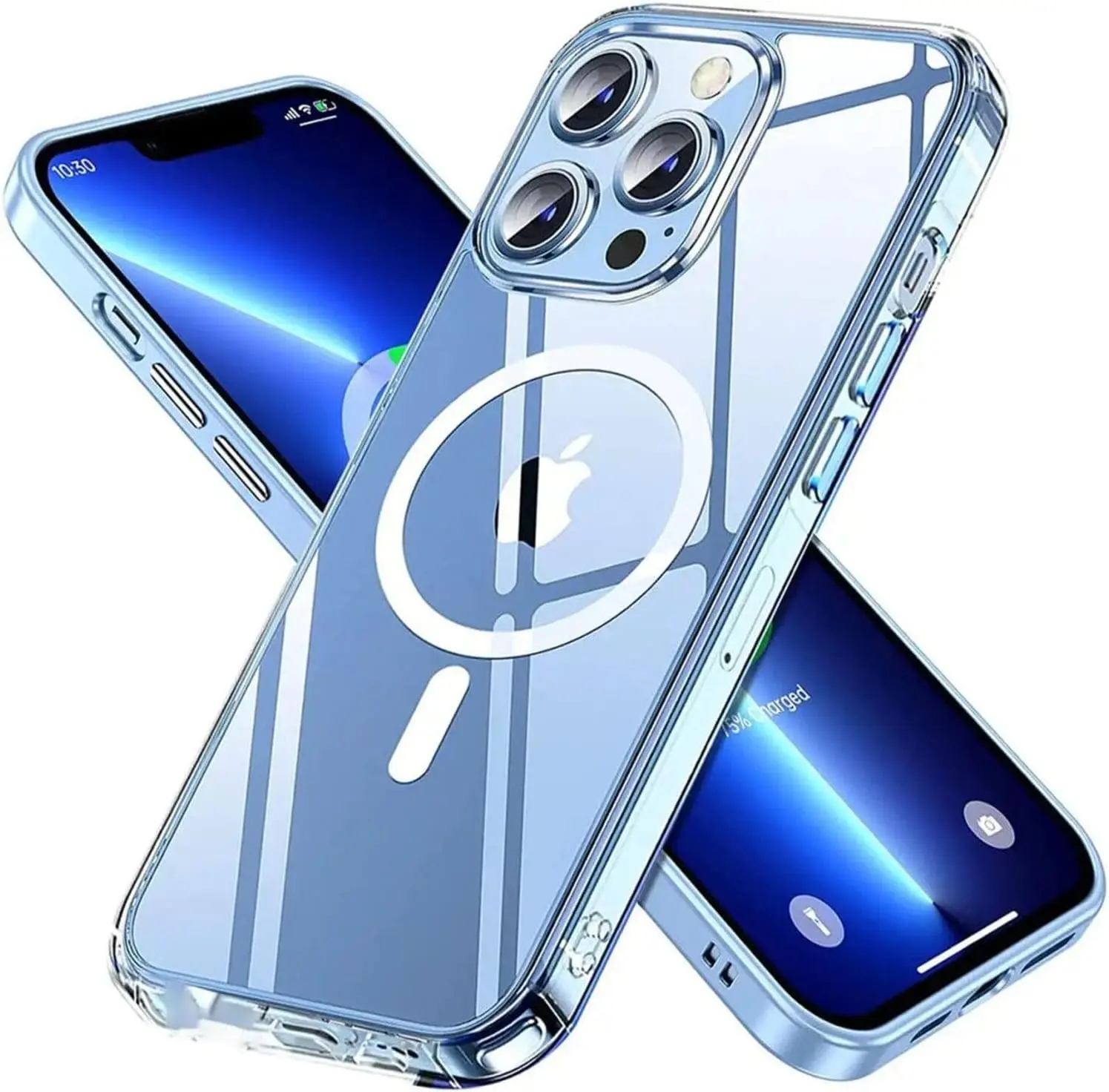 Apple iPhone 14 Pro Hoesje MagSafe Dun TPU Back Cover Transparant afbeelding 1
