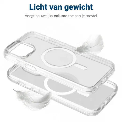Apple iPhone 14 Pro Hoesje voor MagSafe Dun TPU Back Cover Transparant afbeelding 7