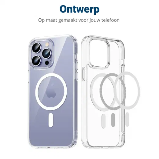 Apple iPhone 14 Pro Hoesje voor MagSafe Dun TPU Back Cover Transparant afbeelding 12