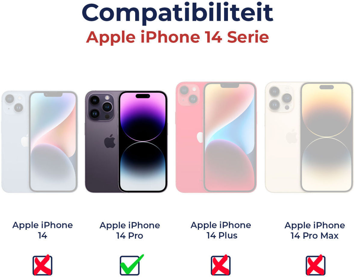 Apple iPhone 14 Pro Hoesje voor MagSafe Dun TPU Back Cover Transparant afbeelding 15