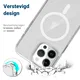 Apple iPhone 14 Pro Hoesje voor MagSafe Dun TPU Back Cover Transparant afbeelding 5