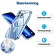 Apple iPhone 14 Pro Hoesje voor MagSafe Dun TPU Back Cover Transparant afbeelding 2