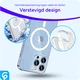 iPhone 14 Pro Max Hoesje voor MagSafe Dun TPU Back Cover Transparant afbeelding 3