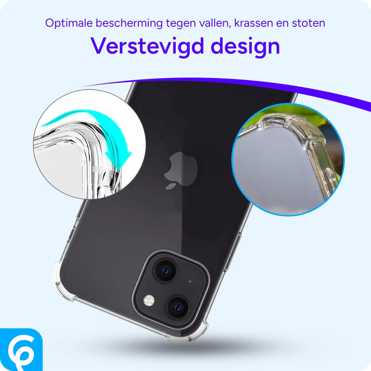 Apple iPhone 14 Hoesje Schokbestendig en Dun TPU Transparant afbeelding 4