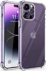 Apple iPhone 14 Pro Hoesje Schokbestendig en Dun TPU Transparant afbeelding