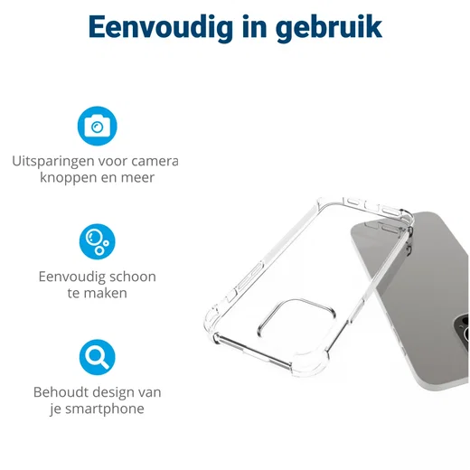 Apple iPhone 14 Pro Hoesje Schokbestendig en Dun TPU Transparant afbeelding 7