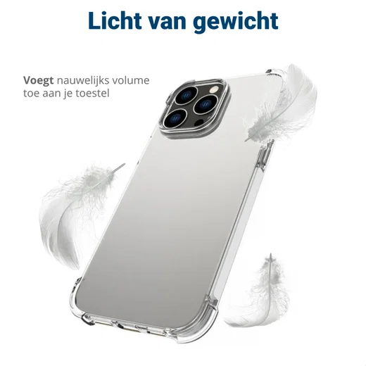 Apple iPhone 14 Pro Hoesje Schokbestendig en Dun TPU Transparant afbeelding 5
