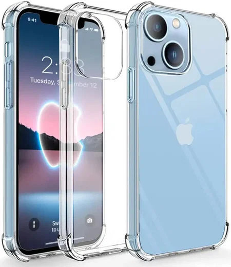 Apple iPhone 14 Plus Hoesje Schokbestendig en Dun TPU Transparant afbeelding 1