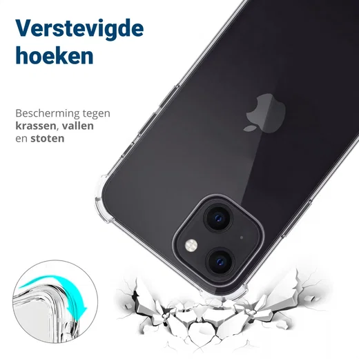 Apple iPhone 14 Plus Hoesje Schokbestendig en Dun TPU Transparant afbeelding 4