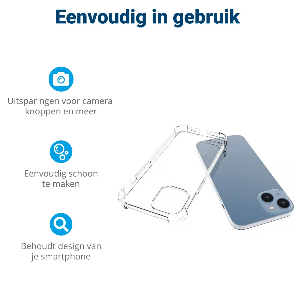 Apple iPhone 14 Plus Hoesje Schokbestendig en Dun TPU Transparant afbeelding 10