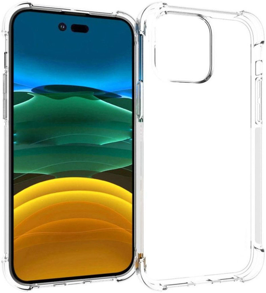 Apple iPhone 14 Pro Max Hoesje Schokbestendig en Dun TPU Transparant afbeelding 3