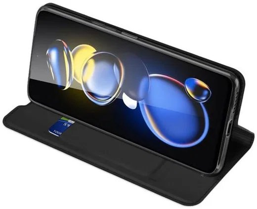 Dux Ducis Skin Pro Series Xiaomi Poco X4 GT Hoesje Portemonnee Zwart afbeelding 4