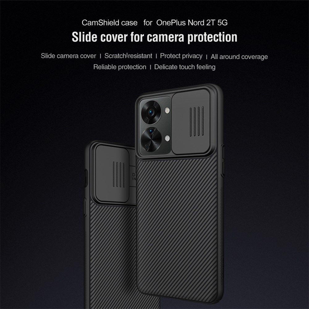 Nillkin CamShield OnePlus Nord 2T Hoesje met Camera Slider Zwart afbeelding 5