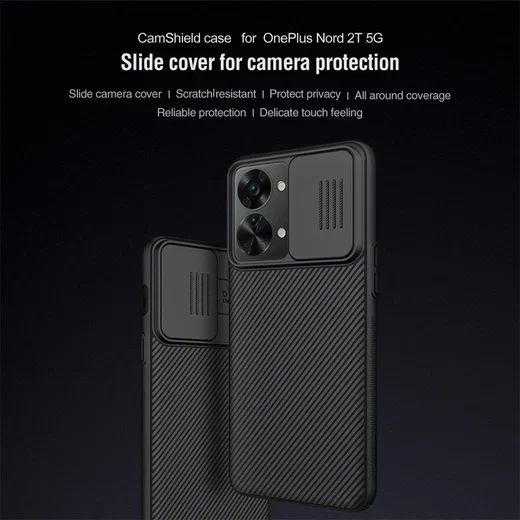 Nillkin CamShield OnePlus Nord 2T Hoesje met Camera Slider Zwart afbeelding 5