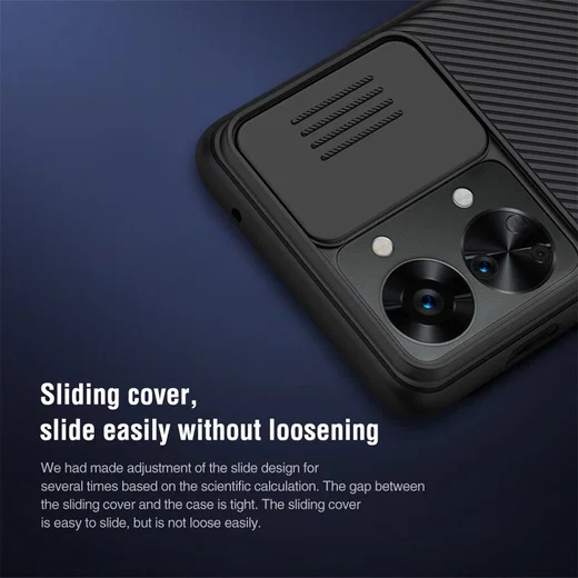 Nillkin CamShield OnePlus Nord 2T Hoesje met Camera Slider Zwart afbeelding 6