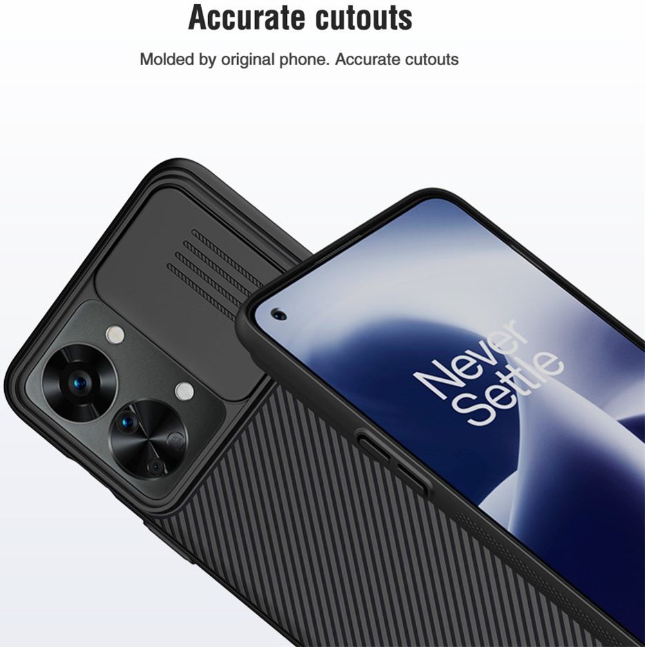 Nillkin CamShield OnePlus Nord 2T Hoesje met Camera Slider Zwart afbeelding 12