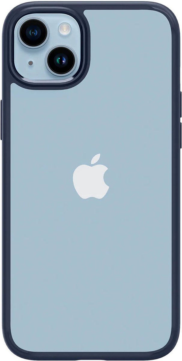 Apple iPhone 14 Hoesje Armor Back Cover Transparant Blauw afbeelding 3