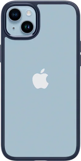 Apple iPhone 14 Hoesje Armor Back Cover Transparant Blauw afbeelding 3