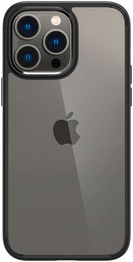 Apple iPhone 14 Pro Hoesje Armor Back Cover Transparant Zwart afbeelding 2