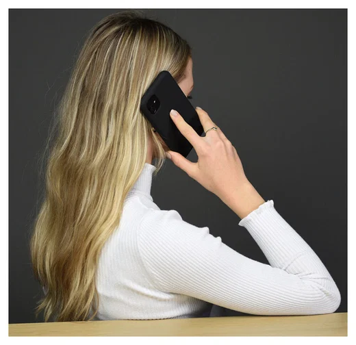 Apple iPhone 14 Hoesje Siliconen Back Cover Zwart afbeelding 6