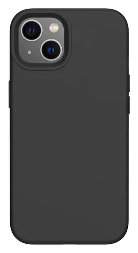 Apple iPhone 14 Hoesje Siliconen Back Cover Zwart afbeelding 2