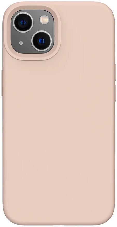 Apple iPhone 14 Hoesje Siliconen Back Cover Roze afbeelding 2